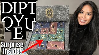 DIPTYQUE ADVENT CALENDAR 2022 UNBOXING IT HAS A FUN SURPRISE THIS YEAR 🤩 [upl. by Anneuq]