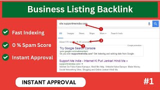 90 DA Instant Approval Dofollow  Business Listing Site  Free Submission [upl. by Nujra124]