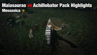 Maiasauras vs Achillobator Pack Highlights  Mesozoica [upl. by Aetnahs]