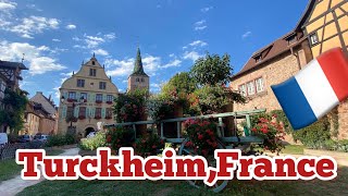 Turckheim France a Tiny town in Alsace  Walking tour 4K  Travel Vlog [upl. by Peppard]