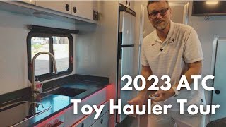 Complete Tour of Our New 2023 ATC 2015 PLa 500 Toy Hauler [upl. by Bergin485]