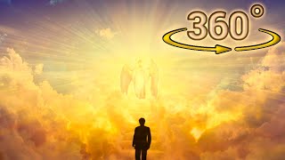 360  VR Video  Experience Going to Heaven  The Afterlife [upl. by Ainnek]