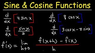 Derivative of Sine and Cosine Functions  Calculus [upl. by Aicetel685]