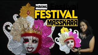 Making Festival Masskara  School Project  DIY Crafts [upl. by Eetnuahs223]