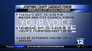 Josephine County holding candidate forum this week [upl. by Jessalyn463]