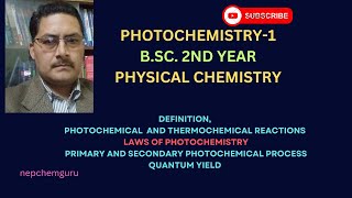 photochemistrypart1bsc2ndyearchemistryphysicalchemistryphotochemicalreactionquantumyield [upl. by Bore271]