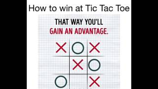 How to win tic tac toe every time [upl. by Larisa]