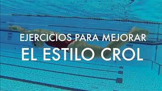 Ejercicios de NATACIÓN para mejorar el estilo CROL [upl. by Berti827]