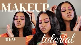 Soft Glam Tutorial  Tried A New EyeShadow Look [upl. by Ahsat]