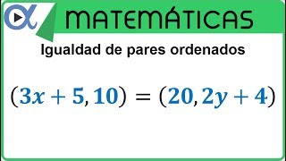 Igualdad de pares ordenados  Geometría  Vitual [upl. by Oregolac]