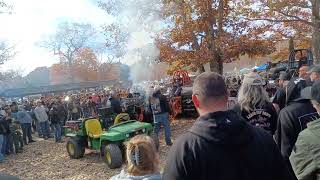 Fleming pumpkin run start up of Radial Reactor an 18 cylinder Curtis Wright R3350 B29 engine [upl. by Lecrad]