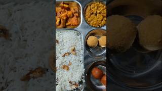 Veg platte 😘pulao tadka paneer sabji mithai 😍love dilwa ke chorviralsong ytshort [upl. by Kegan]