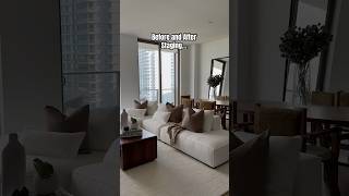 Staging Before and After… and add a 305k price reduction… Mr C unit 1202B fyp mrc miami [upl. by Narok263]