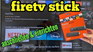 fire tv stick anschließen und einrichten  Amazon fire tv stick in Betrieb nehmen [upl. by Alston]