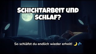 Schichtarbeit und Schlaf So schläfst du endlich wieder erholt 🌙💤 Schichtarbeit besserschlafen [upl. by Jerrie]