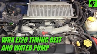 How to WRX Timing Belt  Water Pump [upl. by Retxab]