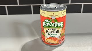 Cheese Ravioli in Tomato Sauce by Chef Boyardee  15 ounce [upl. by Acnoib]