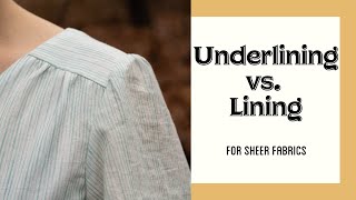 Underlining vs Lining  which to use [upl. by Poree329]