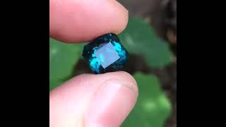 405 Carats Natural Blue indicolite Square Cushion Shape Tourmaline Gemstone from Afghanistan [upl. by Nickolas]