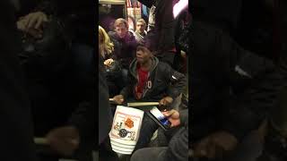 Tarron amp Jordan SingDrum on NYC Subway [upl. by Bridie842]