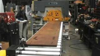 HACO KINGSLAND CNC 7000MM X 600MM LINEAR FEEDER FOR SHEAR STATION [upl. by Thurmond110]