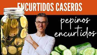 Aprende a Hacer PEPINOS ENCURTIDOS 🥒🔥 La Receta Rápida y Deliciosa encurtidos pickles [upl. by Yelkcub]