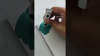 Lets make teal color by mixing paintsteal color by mixing paints shorts [upl. by Aznerol393]