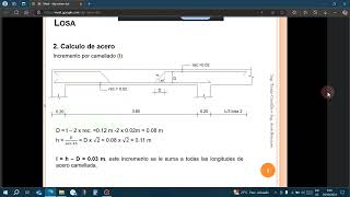 Calculo de Losa Madera Acero y hormigón [upl. by Rumpf]