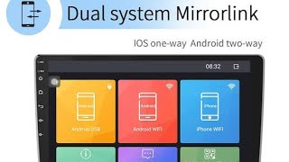 How to connect MirrorLinkphone link function in Android car stereo 9216 [upl. by Swainson]