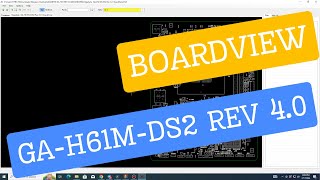 Boardview  Schematic digram  gigabyte GAH61MDS2 REV 40 Schematics Free Dowload [upl. by Airtina]