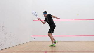 Squash tips Learn the backhand trickle boast [upl. by Ahsimat]