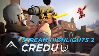 VAC TIER SNIPING CREDU STREAM HIGHLIGHTS 2  TF2 [upl. by Annayk255]