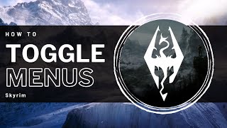 Skyrim  How to Toggle Menus for taking Screenshots [upl. by Stempien]