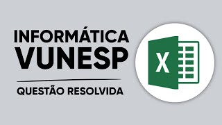 VUNESP 2024  Mogi das Cruzes  Agente Escolar  MSExcel 2016 questão resolvida [upl. by Gayel495]