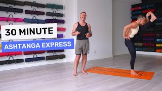 30 Minute Yoga  Ashtanga Express Class  David and Jelena Yoga [upl. by Handbook]