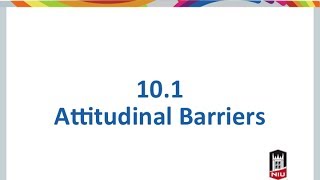 101 Attitudinal Barriers [upl. by Charo]