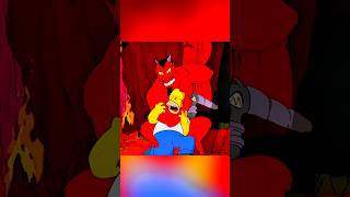 Homers Endless Pain in Hell🤣😂 simpsons shorts [upl. by Reifnnej730]