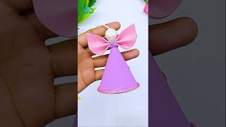 DIY Xmas Angel🎄Handmade Angel Ornaments For Christmas Tree Decor😇Holidays Crafts shorts crafts [upl. by Shields]