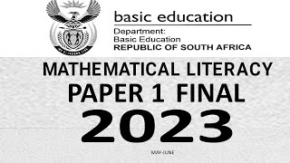 2023 P1 FINAL MATHEMATICAL LITERACY THUNDEREDUC [upl. by Horick652]