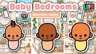 BABY BEDROOM MANSION IDEAS PART 1 🍼🥺💖  Toca Life World [upl. by Nevuer999]