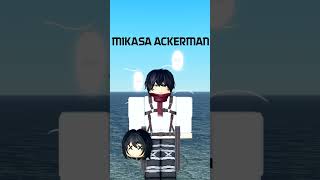 Roblox Cosplays Mikasa Ackerman Finale [upl. by Airol]