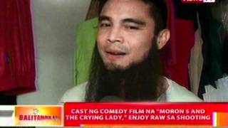 BT Cast ng comedy film na Moron 5 and the Crying lady enjoy raw sa shooting [upl. by Darn]