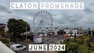 Clacton Promenade And Seaside Walk  Clacton Essex East England UK  June 2024 [upl. by Eniretak836]