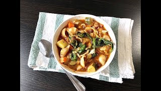 Classic Minestrone Soup  Italian Vegetable amp Pasta Soup Recipe  Winter Minestrone Soup [upl. by Aihsal]