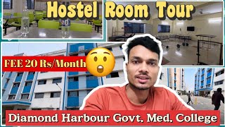 Medical College Boys Hostel Room Tour😀 Diamond Harbour Government Medical College Hostel  Mbbs [upl. by Burnham]