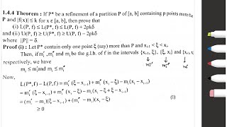 Theorem of Riemann Integral [upl. by Latini]