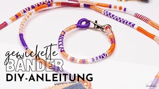 DIY Gewickelte Armbänder aus Garn mit Karabinerverschluss [upl. by Drofnas298]