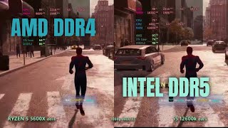 Ryzen 5600x ddr4 vs i5 12600k ddr5 [upl. by Yrolg]