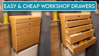 DIY Tool Drawers from MDF  Cheap amp Easy [upl. by Lamee872]