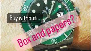 Should Jeff buy a Rolex Submariner Hulk with NO box and papers [upl. by Lupita585]